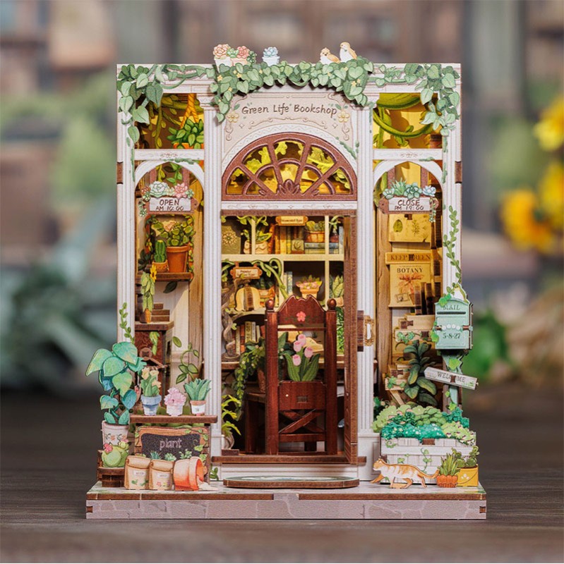 Imagen del producto 3: Cutebee Book Nook Green Life Bookshop 196 piezas