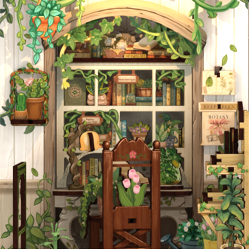 Imagen del producto 8: Cutebee Book Nook Green Life Bookshop 196 piezas