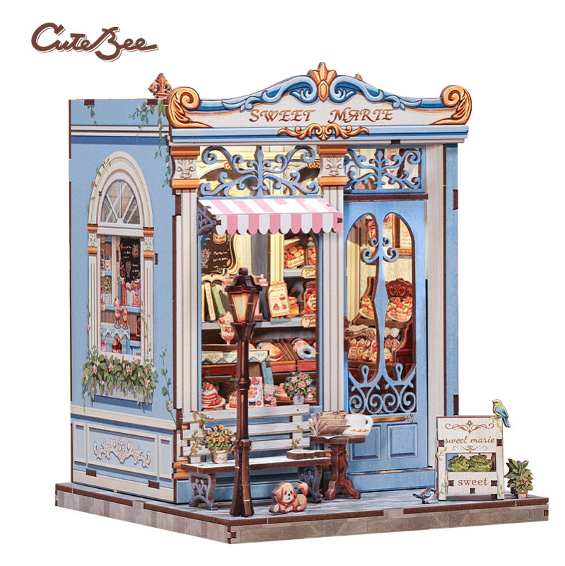 Cutebee Maison miniature Sweet Marie 242 pièces
