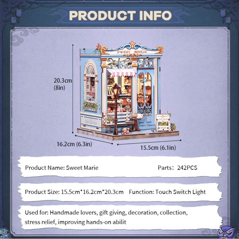 Immagine del prodotto 8: Cutebee Casa in miniatura Sweet Marie 242 pezzi