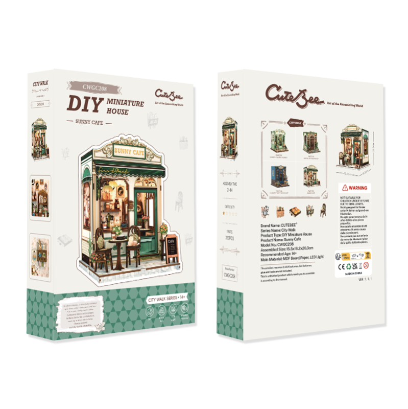 Immagine del prodotto 15: Cutebee Casa in miniatura Sunny Café 233 pezzi