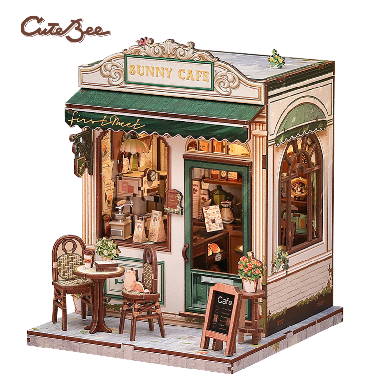 Immagine del prodotto 2: Cutebee Casa in miniatura Sunny Café 233 pezzi