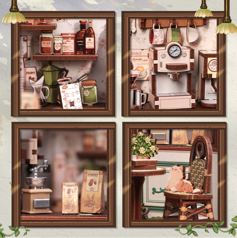Immagine del prodotto 5: Cutebee Casa in miniatura Sunny Café 233 pezzi