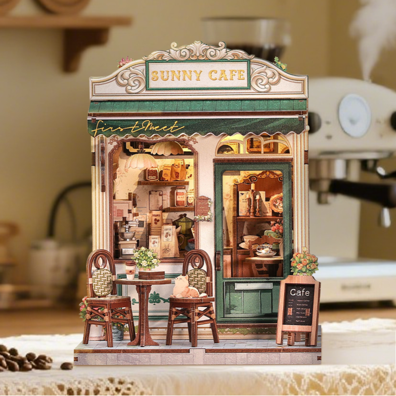 Immagine del prodotto 9: Cutebee Casa in miniatura Sunny Café 233 pezzi