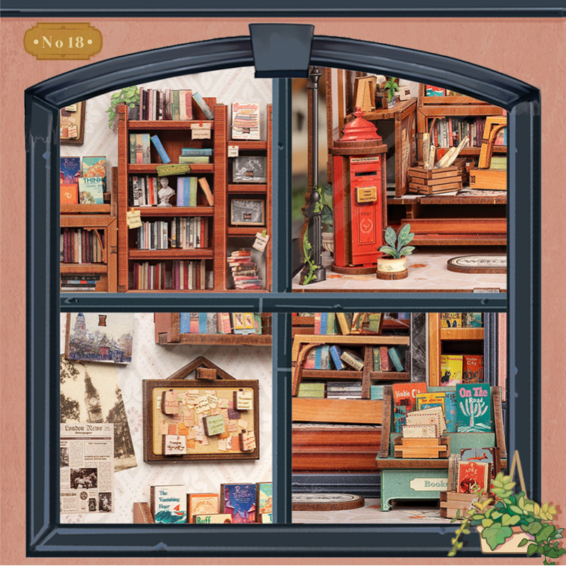 Imagen del producto 9: Cutebee Miniature House Jack's  Bookery 330piezas