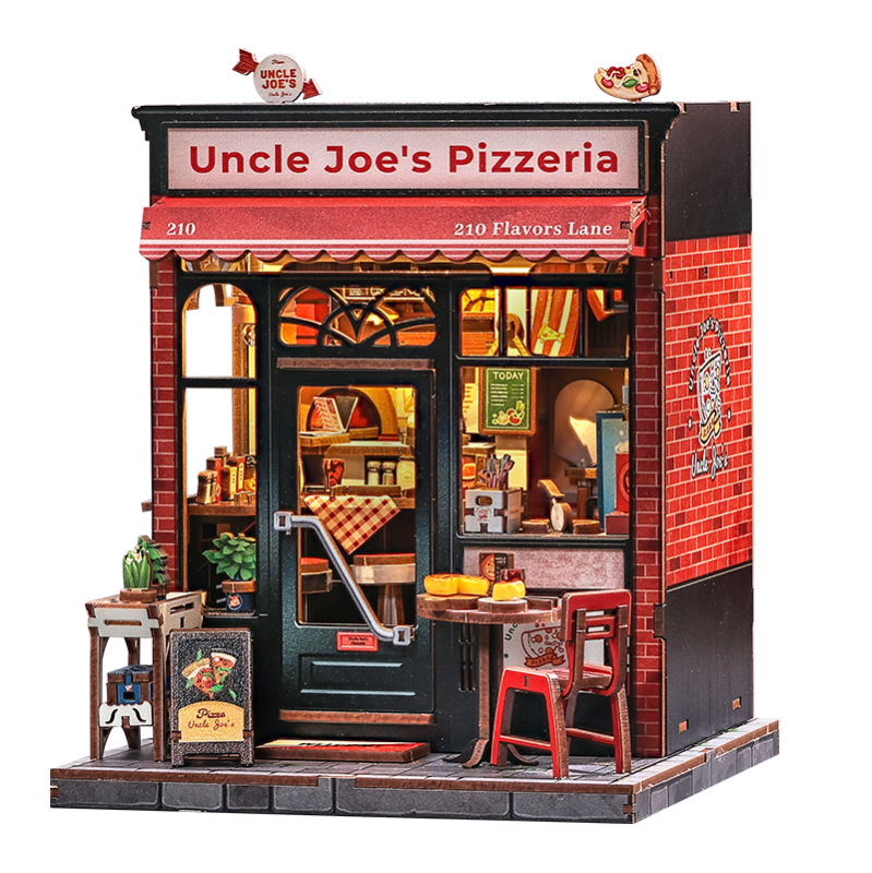 Imagen del producto 2: Cutebee Miniature House Uncle Joe's Pizzeria 236 piezas