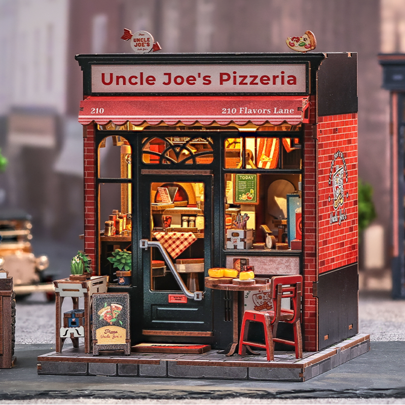 Imagen del producto 4: Cutebee Miniature House Uncle Joe's Pizzeria 236 piezas