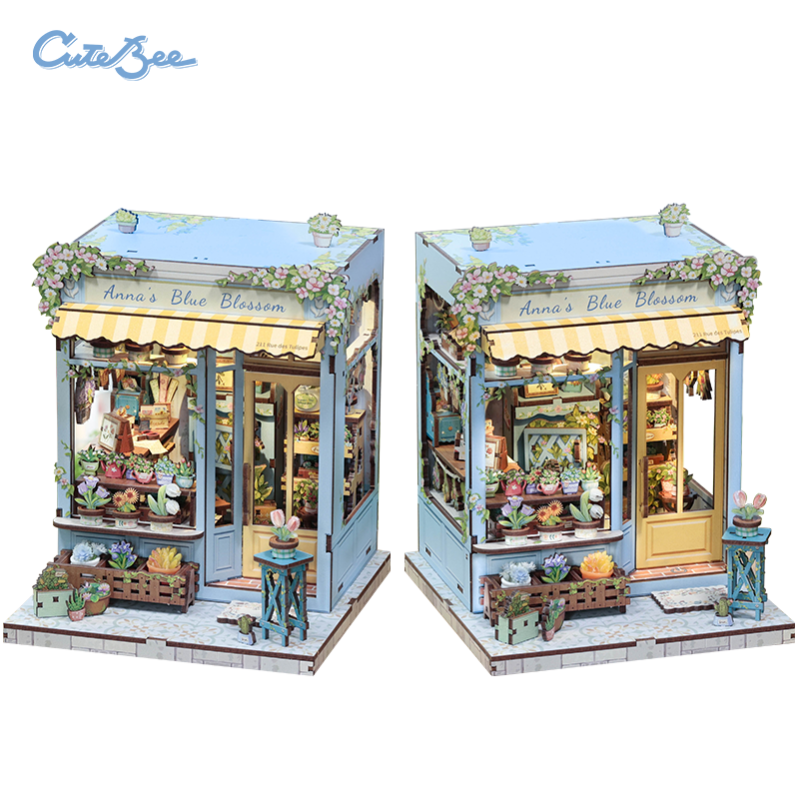 Imagen del producto 2: Cutebee Miniature House Anna's Blue Blossom 255 piezas