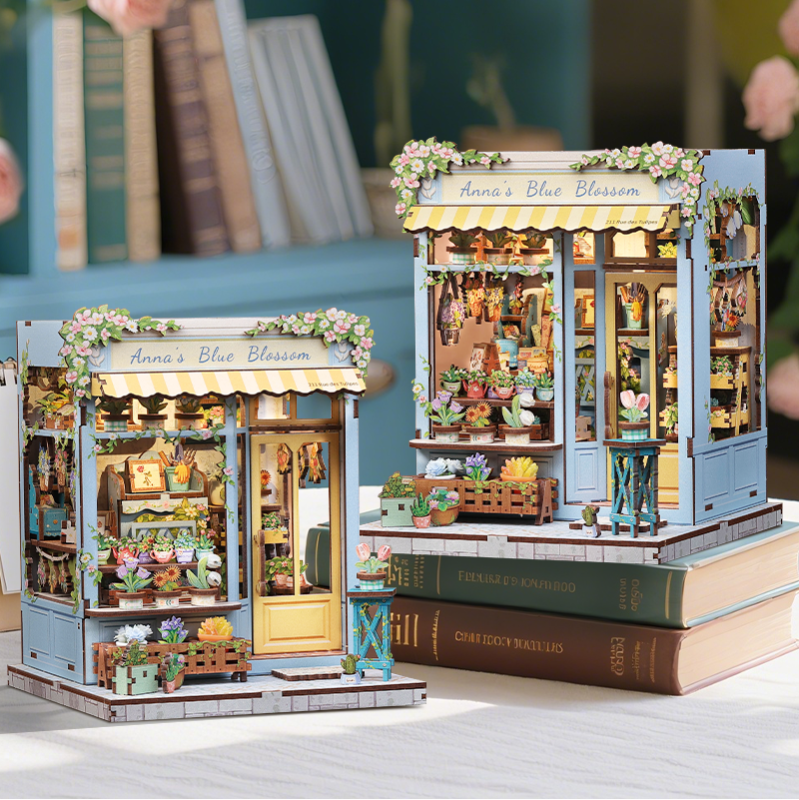 Imagen del producto 4: Cutebee Miniature House Anna's Blue Blossom 255 piezas