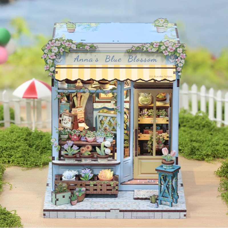 Imagen del producto 5: Cutebee Miniature House Anna's Blue Blossom 255 piezas