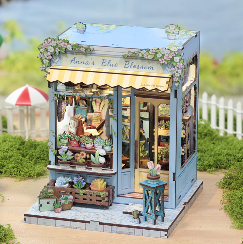 Imagen del producto 6: Cutebee Miniature House Anna's Blue Blossom 255 piezas