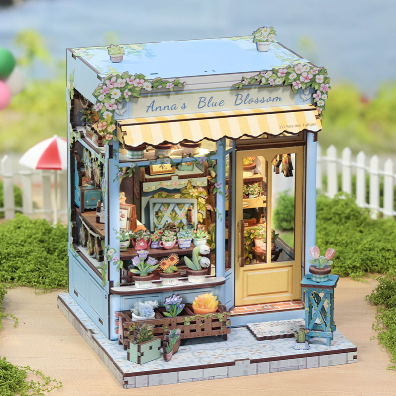 Imagen del producto 7: Cutebee Miniature House Anna's Blue Blossom 255 piezas