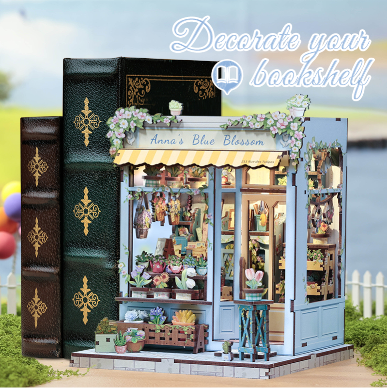 Imagen del producto 9: Cutebee Miniature House Anna's Blue Blossom 255 piezas