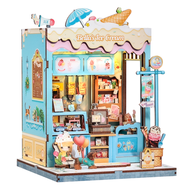 Cutebee Miniature House Bella's Ice Cream 225 piezas