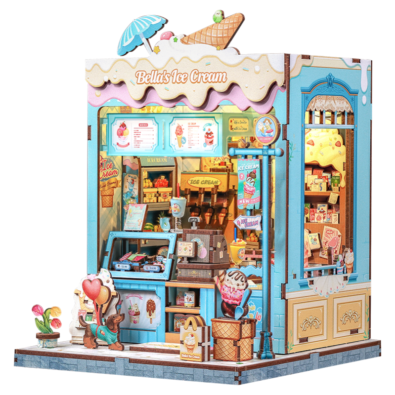 Imagen del producto 2: Cutebee Miniature House Bella's Ice Cream 225 piezas