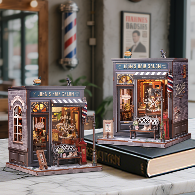 Imagen del producto 3: Cutebee Miniature House John's Hair Salon 210 piezas