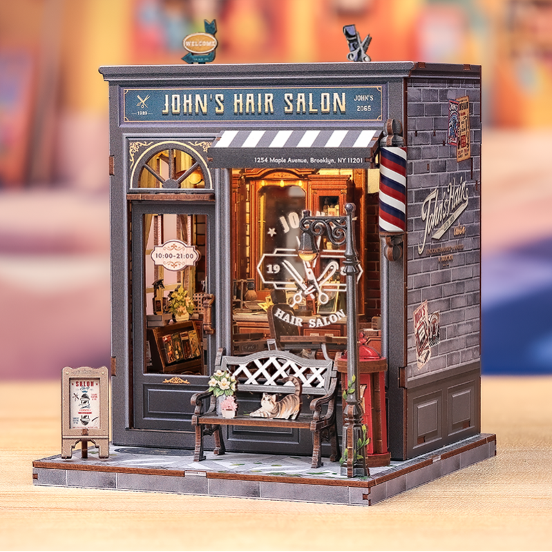 Imagen del producto 5: Cutebee Miniature House John's Hair Salon 210 piezas