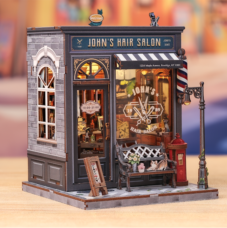 Imagen del producto 6: Cutebee Miniature House John's Hair Salon 210 piezas