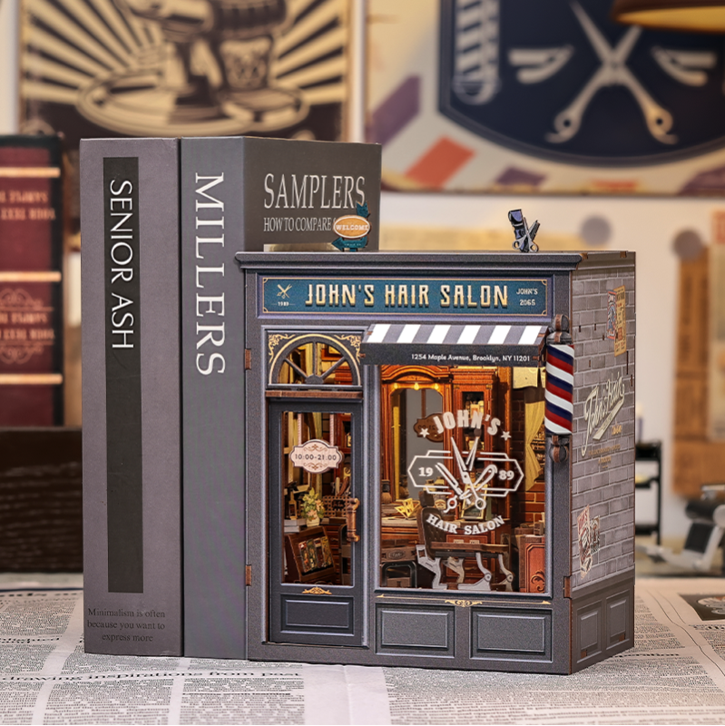 Imagen del producto 7: Cutebee Miniature House John's Hair Salon 210 piezas