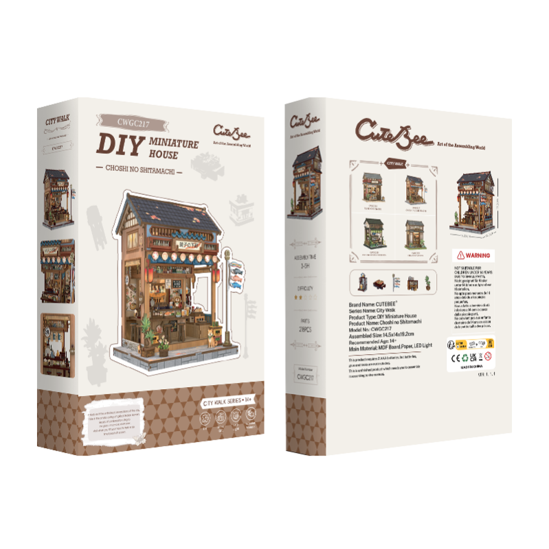 Imagen del producto 5: Cutebee Miniature House Choshi no Shitamachi 218 piezas