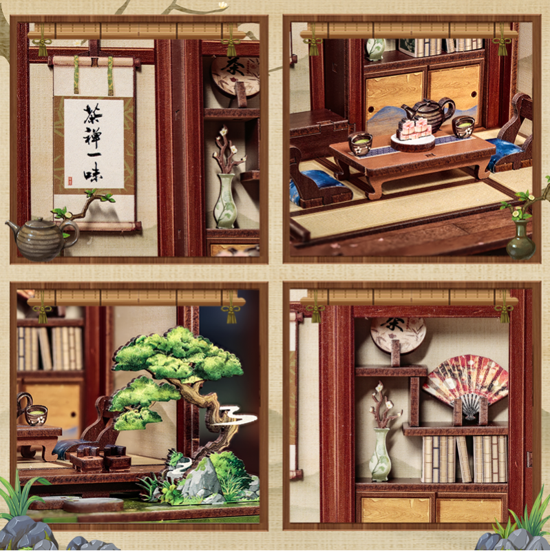 Imagen del producto 4: Cutebee Miniature House Kirishima Cha-an 145 piezas
