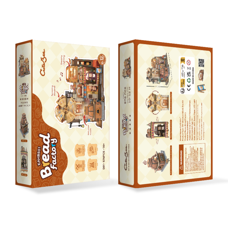 Imagen del producto 7: Cutebee Miniature House Bread Factory 572 piezas