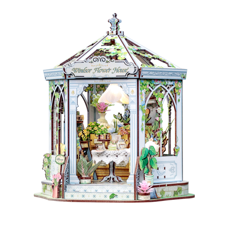 Cutebee Miniature House Windsor Flower House 235 piezas