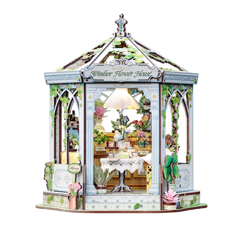 Imagen del producto 2: Cutebee Miniature House Windsor Flower House 235 piezas