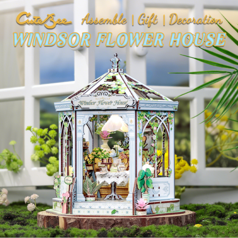 Imagen del producto 3: Cutebee Miniature House Windsor Flower House 235 piezas