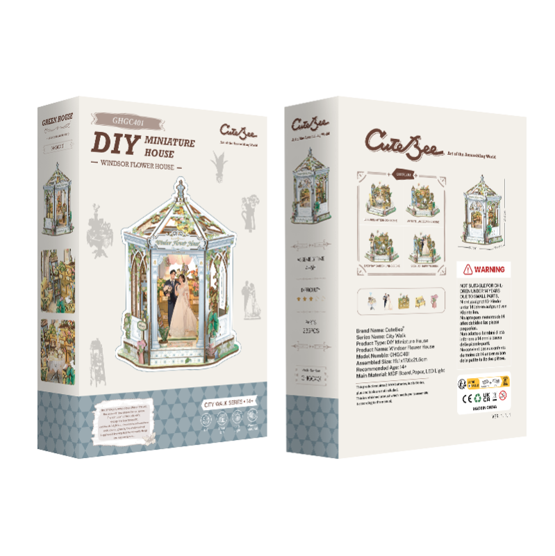 Imagen del producto 5: Cutebee Miniature House Windsor Flower House 235 piezas