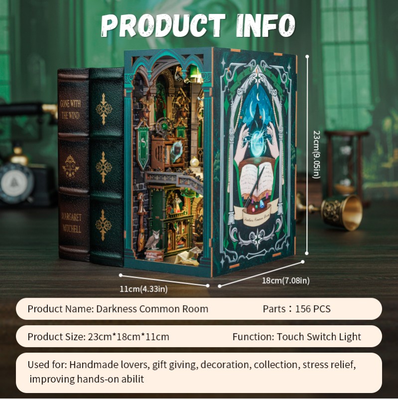 Imagen del producto 8: Cutebee Book Nook Darkness Common Room 156 piezas