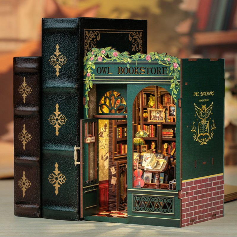 Imagen del producto 2: Cutebee Book Nook Owl Bookstore 88 piezas