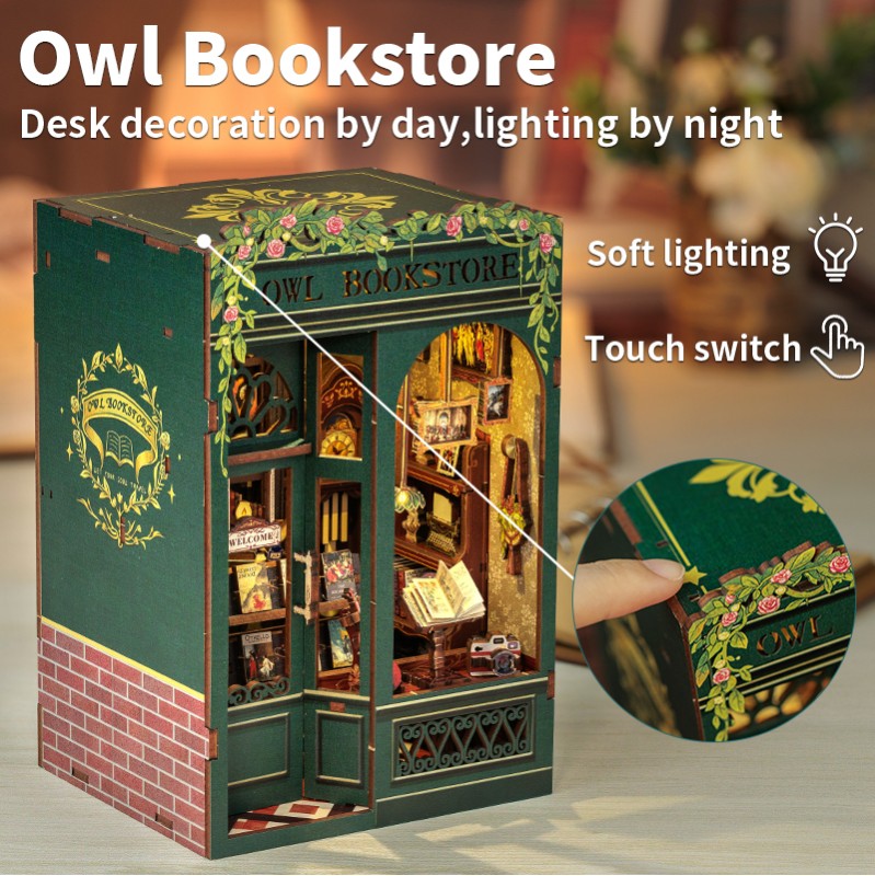 Imagen del producto 3: Cutebee Book Nook Owl Bookstore 88 piezas