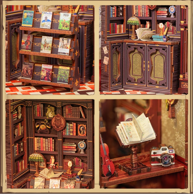Imagen del producto 7: Cutebee Book Nook Owl Bookstore 88 piezas