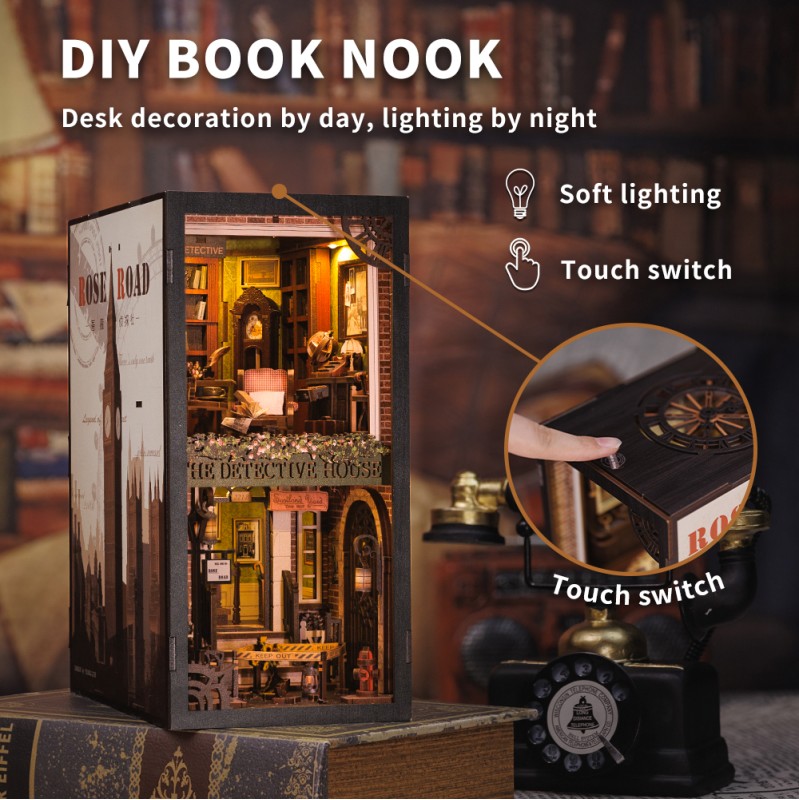 Imagen del producto 16: Cutebee Book Nook Rose Detective Agency 322 piezas