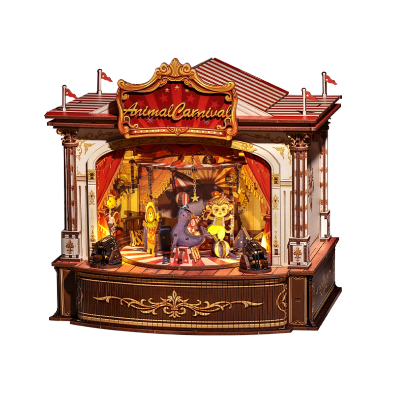 Imagen del producto 2: Cutebee Wooden Music Box Animal Carnival 413 piezas