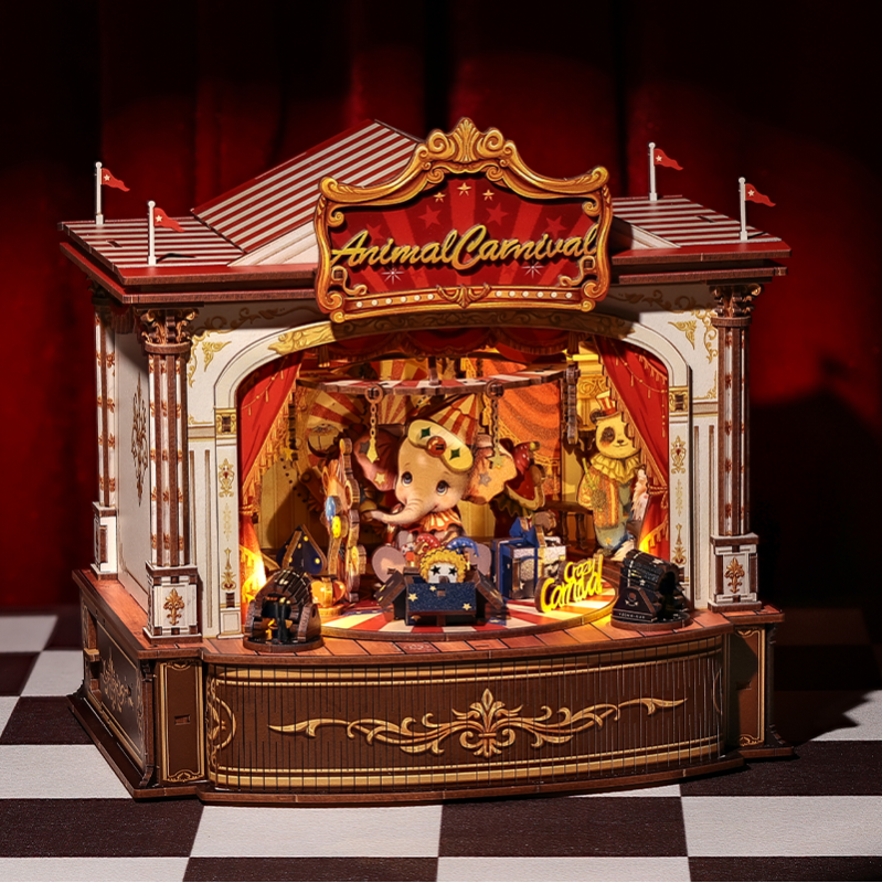 Imagen del producto 3: Cutebee Wooden Music Box Animal Carnival 413 piezas