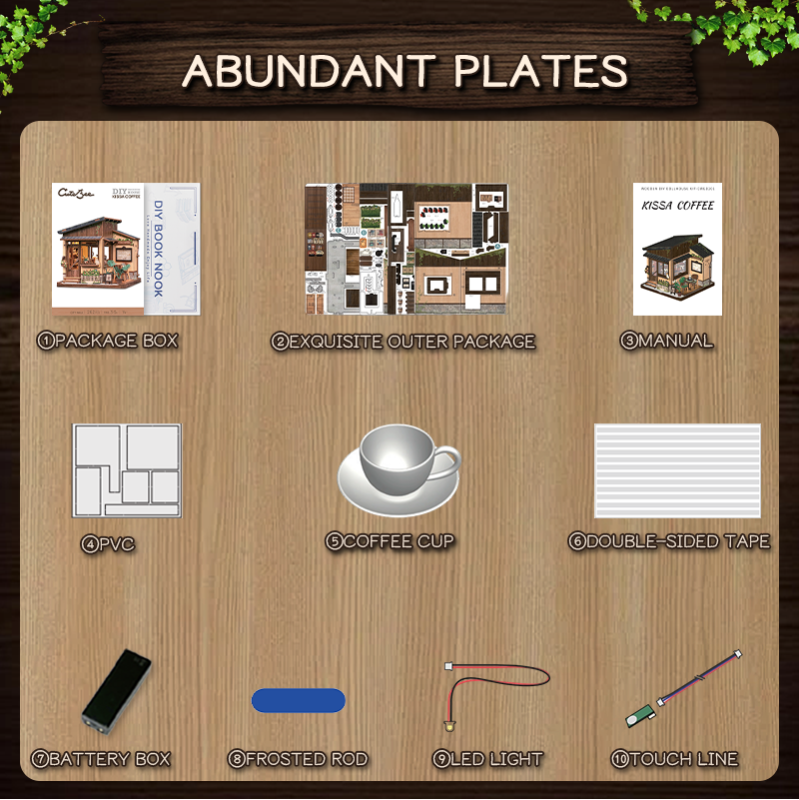 Imagen del producto 5: Cutebee Miniature House Kissa Coffee 262 piezas