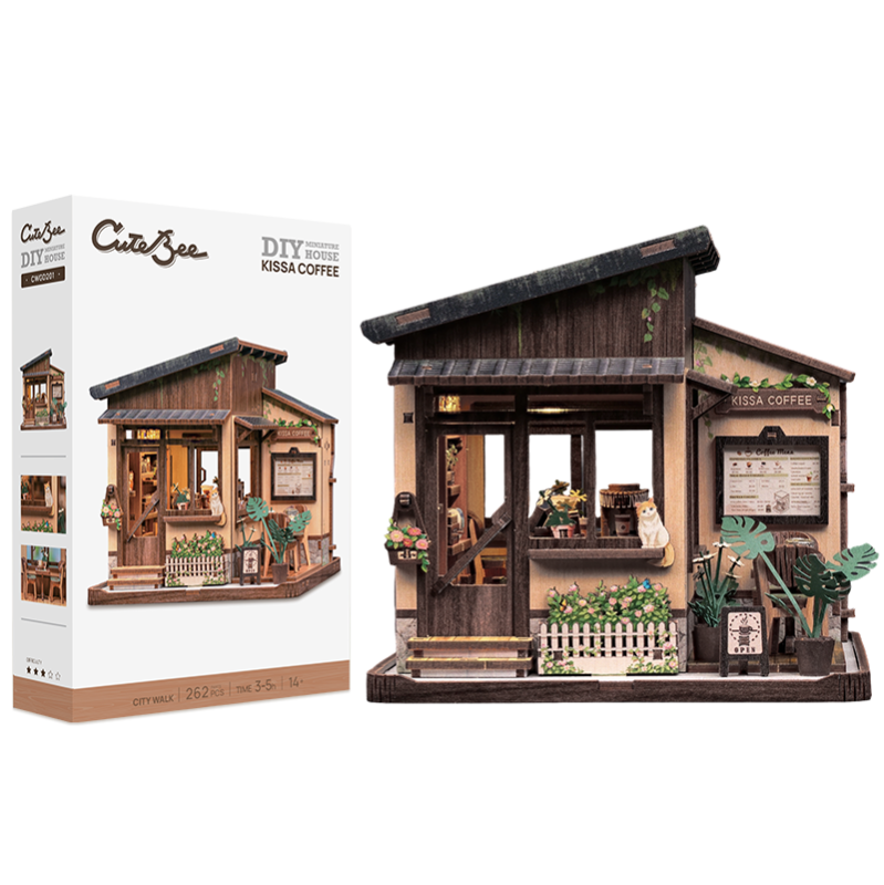 Imagen del producto 7: Cutebee Miniature House Kissa Coffee 262 piezas