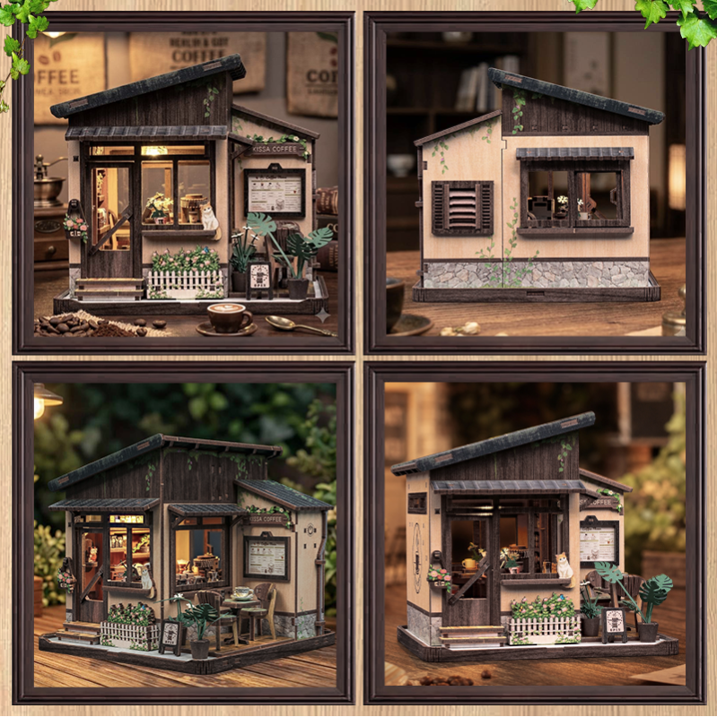 Imagen del producto 8: Cutebee Miniature House Kissa Coffee 262 piezas