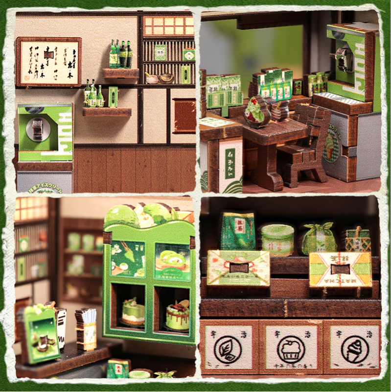 Imagen del producto 6: Cutebee Mini Store Series Kyoto Matcha Cottage 128 piezas