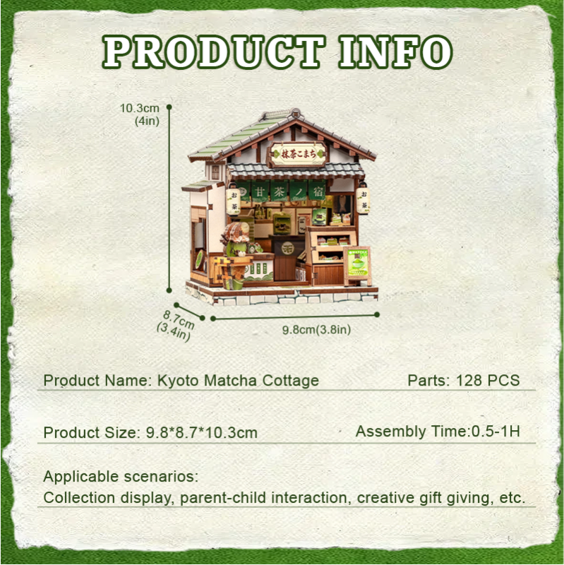 Imagen del producto 8: Cutebee Mini Store Series Kyoto Matcha Cottage 128 piezas