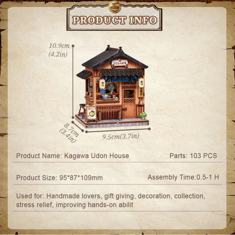 Immagine del prodotto 7: Cutebee Mini Store Series Kagawa Udon House 103 pezzi