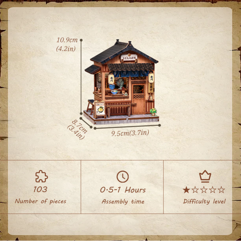 Immagine del prodotto 8: Cutebee Mini Store Series Kagawa Udon House 103 pezzi