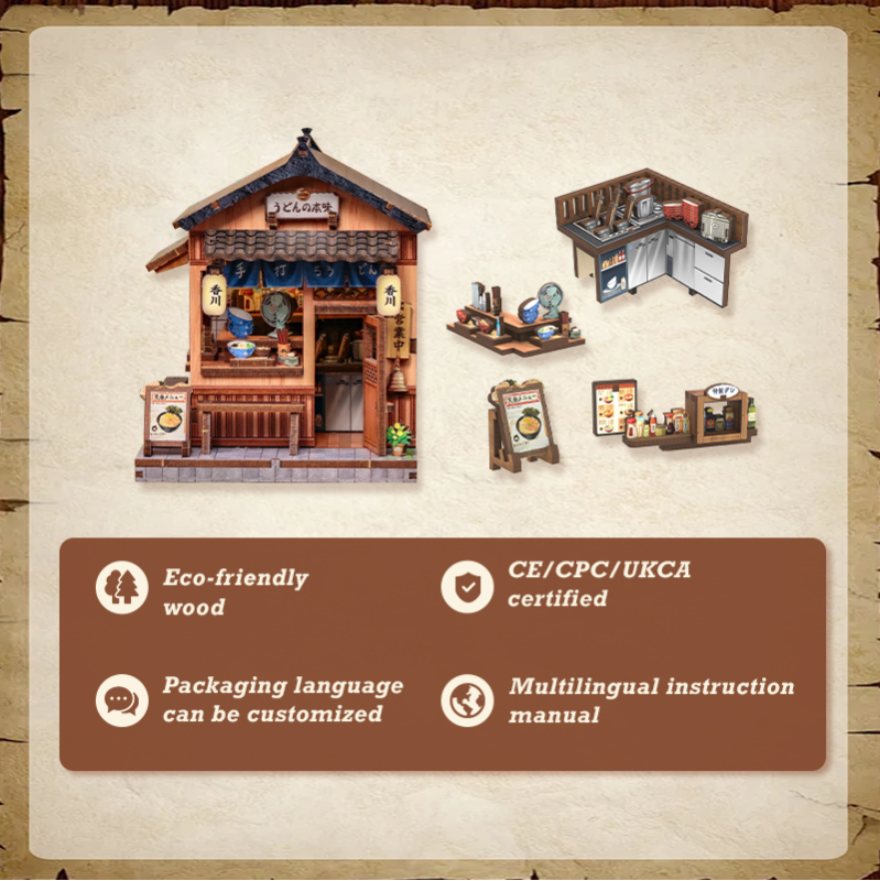 Immagine del prodotto 9: Cutebee Mini Store Series Kagawa Udon House 103 pezzi