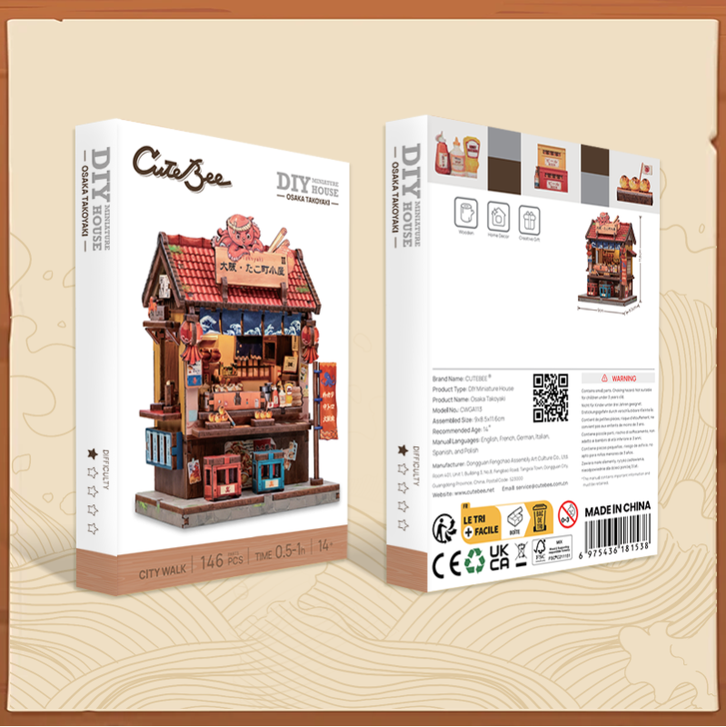 Immagine del prodotto 11: Cutebee Mini Store Series Osaka Takoyaki 146 pezzi