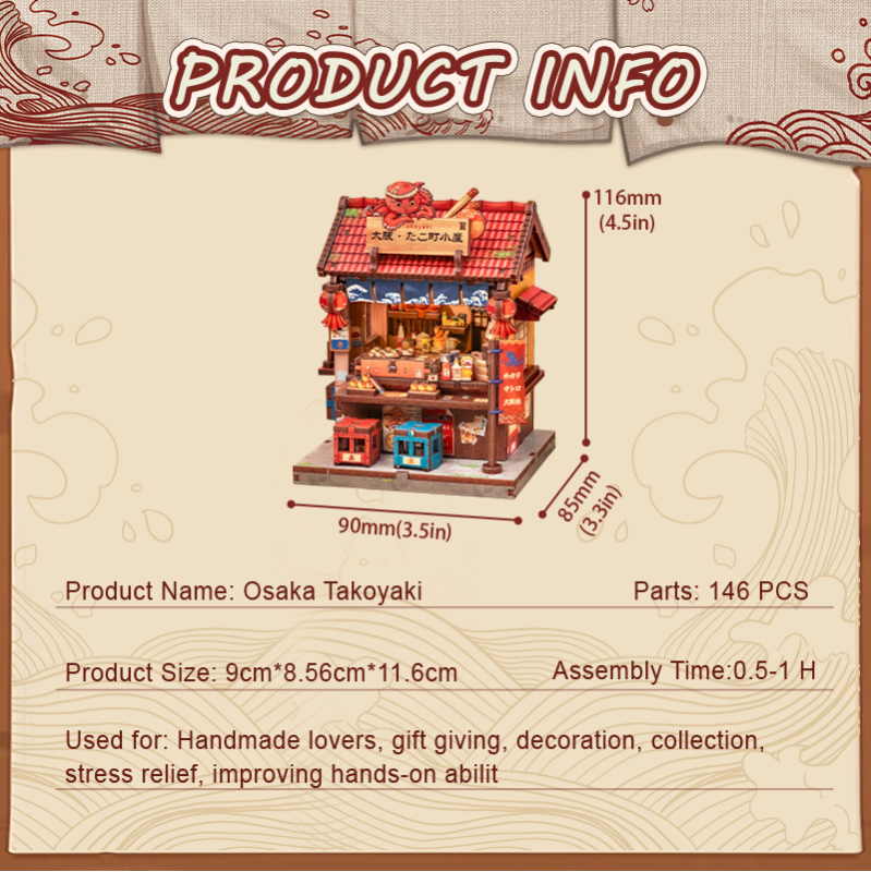 Immagine del prodotto 6: Cutebee Mini Store Series Osaka Takoyaki 146 pezzi