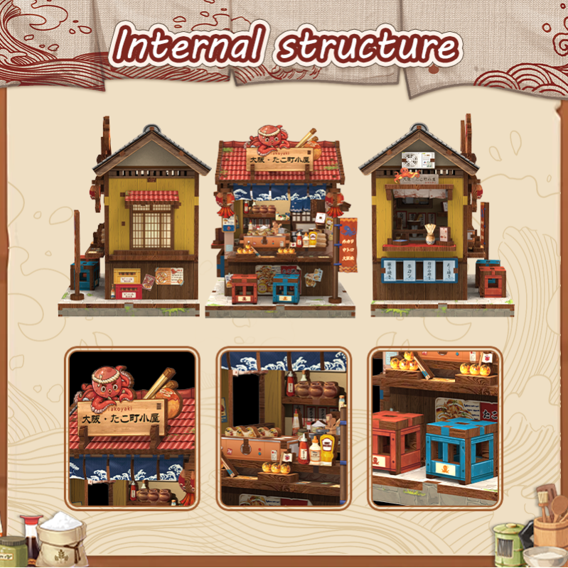 Immagine del prodotto 8: Cutebee Mini Store Series Osaka Takoyaki 146 pezzi