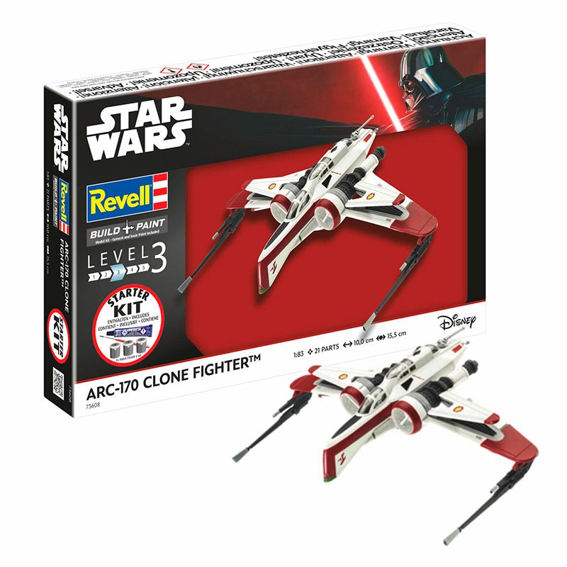 Revell Starter Kit Star Wars ARC-170 Fighter 1:83