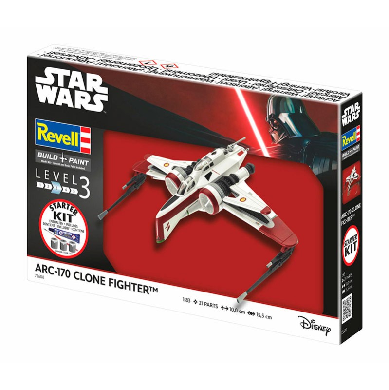 Immagine del prodotto 2: Revell Starter Kit Star Wars ARC-170 Fighter 1:83
